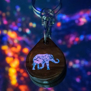 Schlüsselanhänger leuchtend Elefant